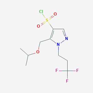 5-(isopropoxymethyl)-1-(3,3,3-trifluoropropyl)-1H-pyrazole-4-sulfonyl chloride