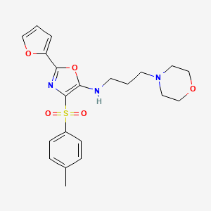 2-(furan-2-yl)-4-[(4-methylphenyl)sulfonyl]-N-[3-(morpholin-4-yl)propyl]-1,3-oxazol-5-amine