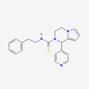 N-phenethyl-1-(pyridin-4-yl)-3,4-dihydropyrrolo[1,2-a]pyrazine-2(1H)-carbothioamide