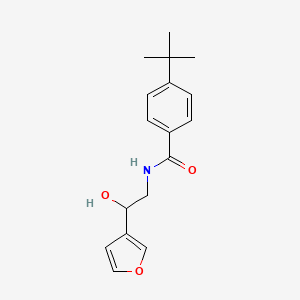 molecular formula C17H21NO3 B2856976 4-(tert-butyl)-N-(2-(furan-3-yl)-2-hydroxyethyl)benzamide CAS No. 1396683-19-4