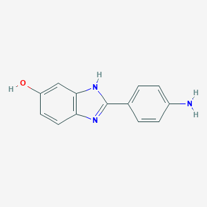 molecular formula C13H11N3O B285699 2-(4-aminophenyl)-1H-benzimidazol-5-ol 
