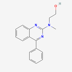 molecular formula C17H17N3O B2856997 2-(甲基(4-苯基喹唑啉-2-基)氨基)乙醇 CAS No. 924060-48-0