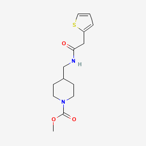 Methyl 4-((2-(thiophen-2-yl)acetamido)methyl)piperidine-1-carboxylate