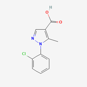 molecular formula C11H9ClN2O2 B2856999 1-(2-氯苯基)-5-甲基-1H-吡唑-4-羧酸 CAS No. 187998-52-3