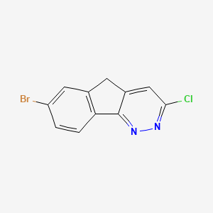 molecular formula C11H6BrClN2 B2857012 7-溴-3-氯-5H-茚并[1,2-c]哒嗪 CAS No. 1523458-27-6