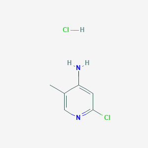 molecular formula C6H8Cl2N2 B2857026 2-Chloro-5-methylpyridin-4-amine;hydrochloride CAS No. 2241141-51-3