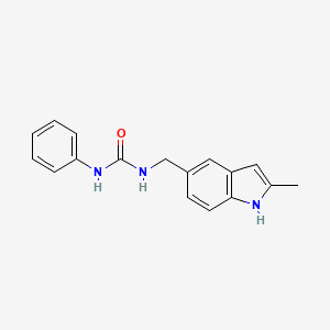 molecular formula C17H17N3O B2857054 1-((2-methyl-1H-indol-5-yl)methyl)-3-phenylurea CAS No. 852140-64-8