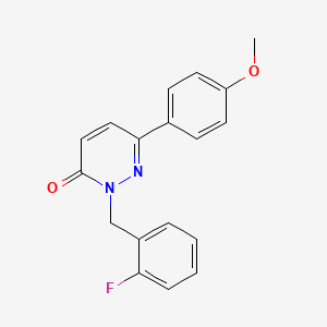 molecular formula C18H15FN2O2 B2857057 2-(2-fluorobenzyl)-6-(4-methoxyphenyl)pyridazin-3(2H)-one CAS No. 899989-93-6