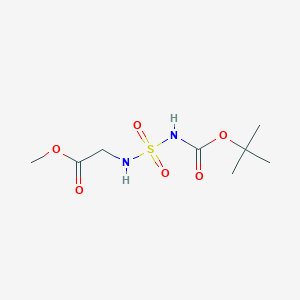 molecular formula C8H16N2O6S B2857063 N-(N-Boc-sulfamoyl)glycine Methyl Ester CAS No. 174466-48-9