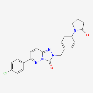 6-(4-chlorophenyl)-2-(4-(2-oxopyrrolidin-1-yl)benzyl)-[1,2,4]triazolo[4,3-b]pyridazin-3(2H)-one