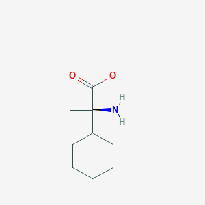 molecular formula C13H25NO2 B2857084 Tert-butyl (2R)-2-amino-2-cyclohexylpropanoate CAS No. 2248202-06-2