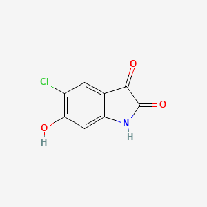 molecular formula C8H4ClNO3 B2857106 5-chloro-6-hydroxy-2,3-dihydro-1H-indole-2,3-dione CAS No. 117883-46-2