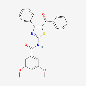N-(5-benzoyl-4-phenyl-1,3-thiazol-2-yl)-3,5-dimethoxybenzamide