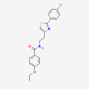 molecular formula C20H19ClN2O2S B2857124 N-{2-[2-(4-chlorophenyl)-1,3-thiazol-4-yl]ethyl}-4-ethoxybenzamide CAS No. 895779-95-0