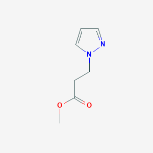 molecular formula C7H10N2O2 B2857126 methyl 3-(1H-pyrazol-1-yl)propanoate CAS No. 89943-28-2