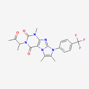 4,7,8-Trimethyl-2-(3-oxobutan-2-yl)-6-[4-(trifluoromethyl)phenyl]purino[7,8-a]imidazole-1,3-dione