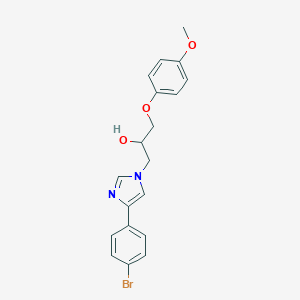 molecular formula C19H19BrN2O3 B285715 1-[4-(4-Bromo-phenyl)-imidazol-1-yl]-3-(4-methoxy-phenoxy)-propan-2-ol 