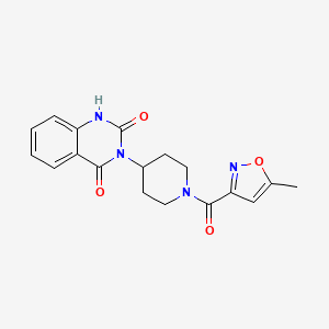 3-(1-(5-methylisoxazole-3-carbonyl)piperidin-4-yl)quinazoline-2,4(1H,3H)-dione