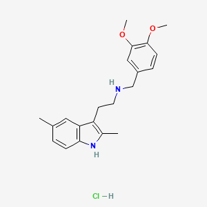 N-(3,4-dimethoxybenzyl)-2-(2,5-dimethyl-1H-indol-3-yl)ethanamine hydrochloride