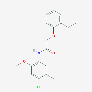 N-(4-chloro-2-methoxy-5-methylphenyl)-2-(2-ethylphenoxy)acetamide