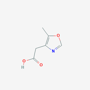 molecular formula C6H7NO3 B2857263 5-甲基恶唑-4-乙酸 CAS No. 1507656-31-6