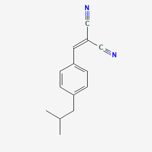 molecular formula C14H14N2 B2857266 (4-Isobutylbenzylidene)malononitrile CAS No. 153855-28-8