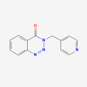 molecular formula C13H10N4O B2857295 3-(吡啶-4-基甲基)-1,2,3-苯并三嗪-4-酮 CAS No. 866009-15-6