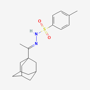molecular formula C19H26N2O2S B2857320 N-[(E)-1-(1-adamantyl)ethylideneamino]-4-methylbenzenesulfonamide CAS No. 303798-06-3
