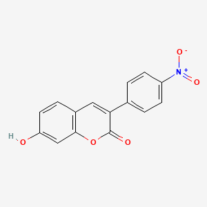 molecular formula C15H9NO5 B2857358 7-羟基-3-(4-硝基苯基)-2H-色烯-2-酮 CAS No. 22074-14-2