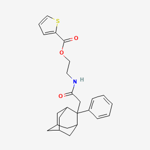 2-{[2-(2-Phenyl-2-adamantyl)acetyl]amino}ethyl 2-thiophenecarboxylate