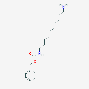 molecular formula C18H30N2O2 B2857391 (10-Amino-decyl)-carbamic acid benzyl ester CAS No. 1051420-13-3; 62196-18-3