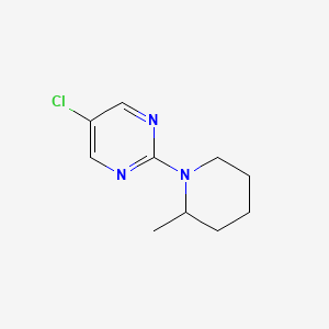 molecular formula C10H14ClN3 B2857394 5-Chloro-2-(2-methylpiperidin-1-yl)pyrimidine CAS No. 2034353-54-1
