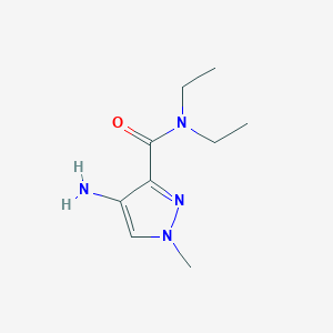molecular formula C9H16N4O B2857402 4-Amino-N,N-diethyl-1-methyl-1H-pyrazole-3-carboxamide CAS No. 1483965-11-2