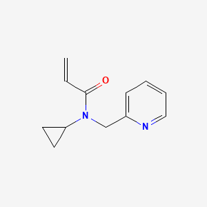 molecular formula C12H14N2O B2857421 N-环丙基-N-(吡啶-2-基甲基)丙-2-烯酰胺 CAS No. 1179891-49-6