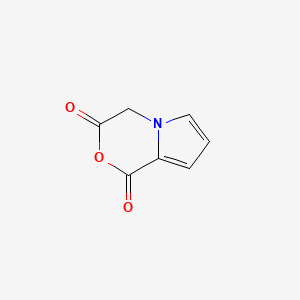 molecular formula C7H5NO3 B2857422 1H,3H,4H-Pyrrolo[2,1-c][1,4]oxazine-1,3-dione CAS No. 2095409-32-6