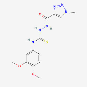 1-(3,4-Dimethoxyphenyl)-3-[(1-methyltriazole-4-carbonyl)amino]thiourea