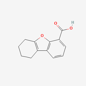 molecular formula C13H12O3 B2857438 6,7,8,9-Tetrahydrodibenzo[b,d]furan-4-carboxylic acid CAS No. 174186-43-7