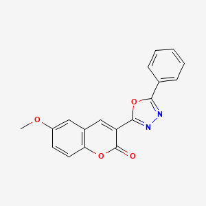 6-methoxy-3-(5-phenyl-1,3,4-oxadiazol-2-yl)-2H-chromen-2-one