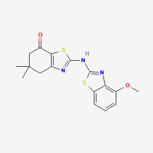 2-((4-methoxybenzo[d]thiazol-2-yl)amino)-5,5-dimethyl-5,6-dihydrobenzo[d]thiazol-7(4H)-one