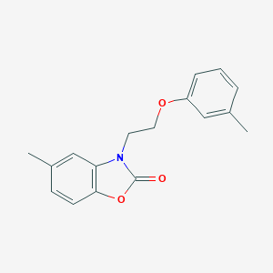 molecular formula C17H17NO3 B285746 5-Methyl-3-(2-m-tolyloxy-ethyl)-3H-benzooxazol-2-one 
