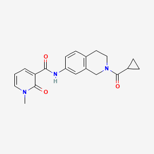 N-(2-(cyclopropanecarbonyl)-1,2,3,4-tetrahydroisoquinolin-7-yl)-1-methyl-2-oxo-1,2-dihydropyridine-3-carboxamide