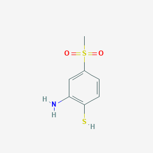 B2857463 2-Amino-4-(methylsulfonyl)benzenethiol CAS No. 731760-48-8