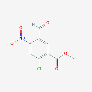 molecular formula C9H6ClNO5 B2857470 Methyl 2-chloro-5-formyl-4-nitrobenzoate CAS No. 2248305-68-0