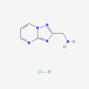 B2857472 {[1,2,4]Triazolo[1,5-a]pyrimidin-2-yl}methanamine hydrochloride CAS No. 1896825-95-8