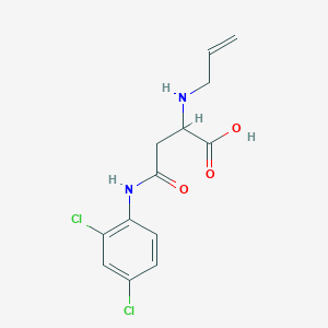 molecular formula C13H14Cl2N2O3 B2857473 2-(烯丙基氨基)-4-((2,4-二氯苯基)氨基)-4-氧代丁酸 CAS No. 1046801-43-7