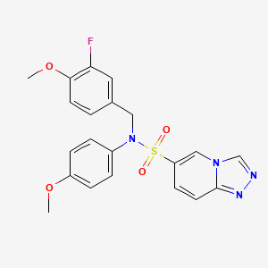 B2857479 N-(3-fluoro-4-methoxybenzyl)-N-(4-methoxyphenyl)[1,2,4]triazolo[4,3-a]pyridine-6-sulfonamide CAS No. 1251560-27-6
