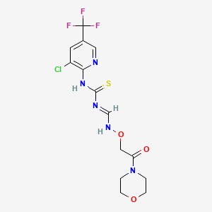 N-(3-chloro-5-(trifluoromethyl)-2-pyridinyl)-N'-(((2-morpholino-2-oxoethoxy)amino)methylene)thiourea