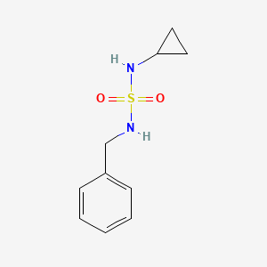molecular formula C10H14N2O2S B2857492 N-(苄基磺酰胺基)环丙胺 CAS No. 1879873-91-2