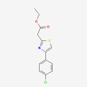 molecular formula C13H12ClNO2S B2857494 Ethyl 2-(4-(4-chlorophenyl)thiazol-2-yl)acetate CAS No. 17969-12-9