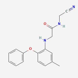 N-(cyanomethyl)-2-[(5-methyl-2-phenoxyphenyl)amino]acetamide